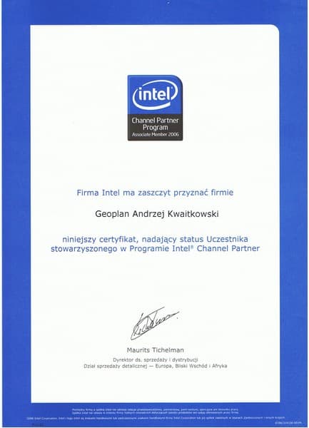 Dyplom i podziękowanie