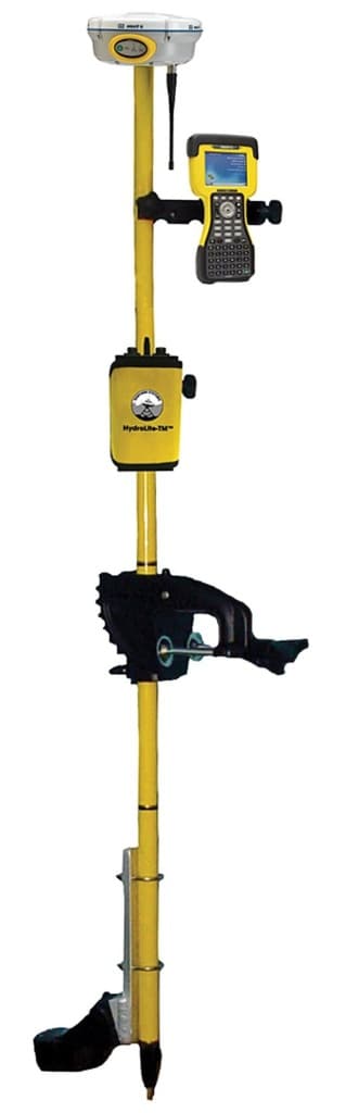 Pomiary batymetryczne - echosonda na wodzie